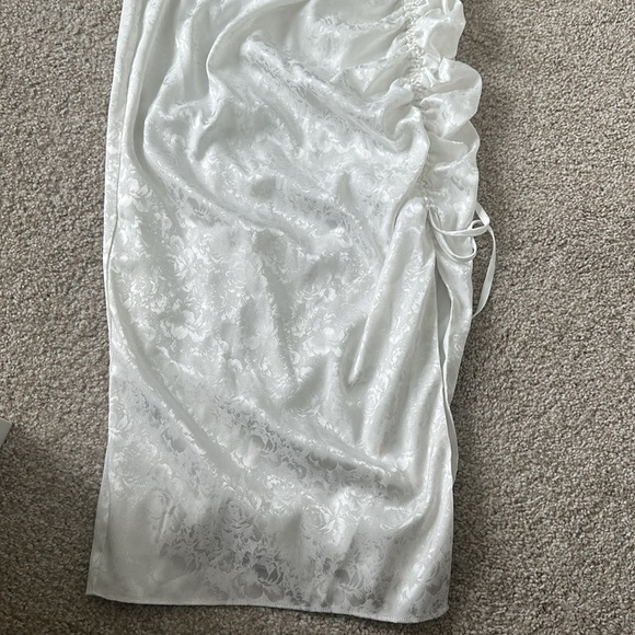 Revolve Ruched Midi Dress in Cloud- Small - Picture 7 of 14